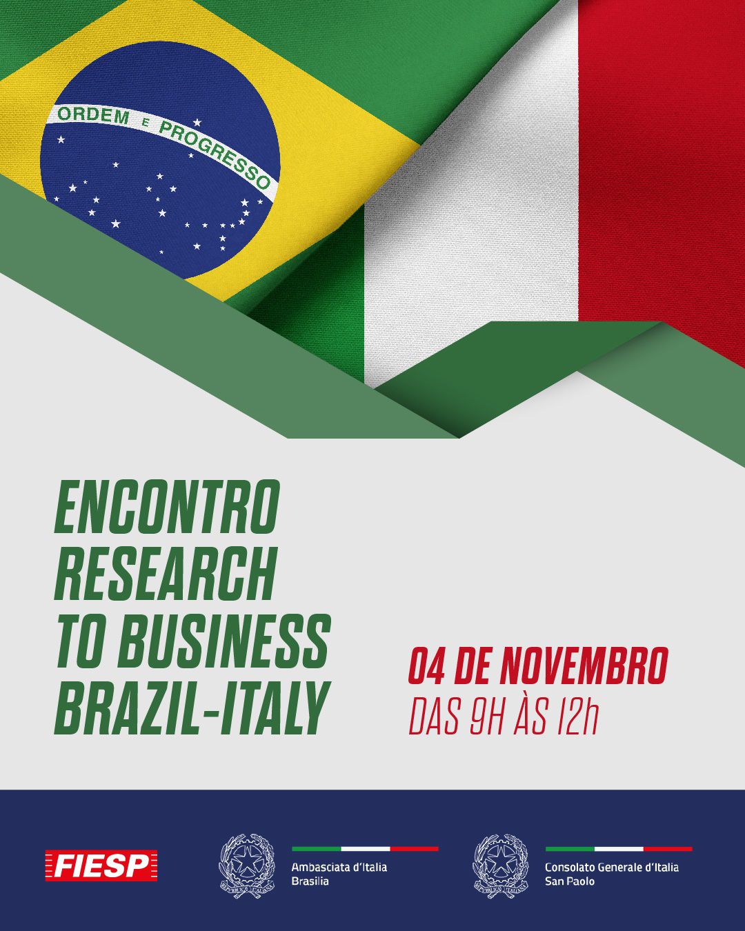Encontro Research to Business Brazil-Italy