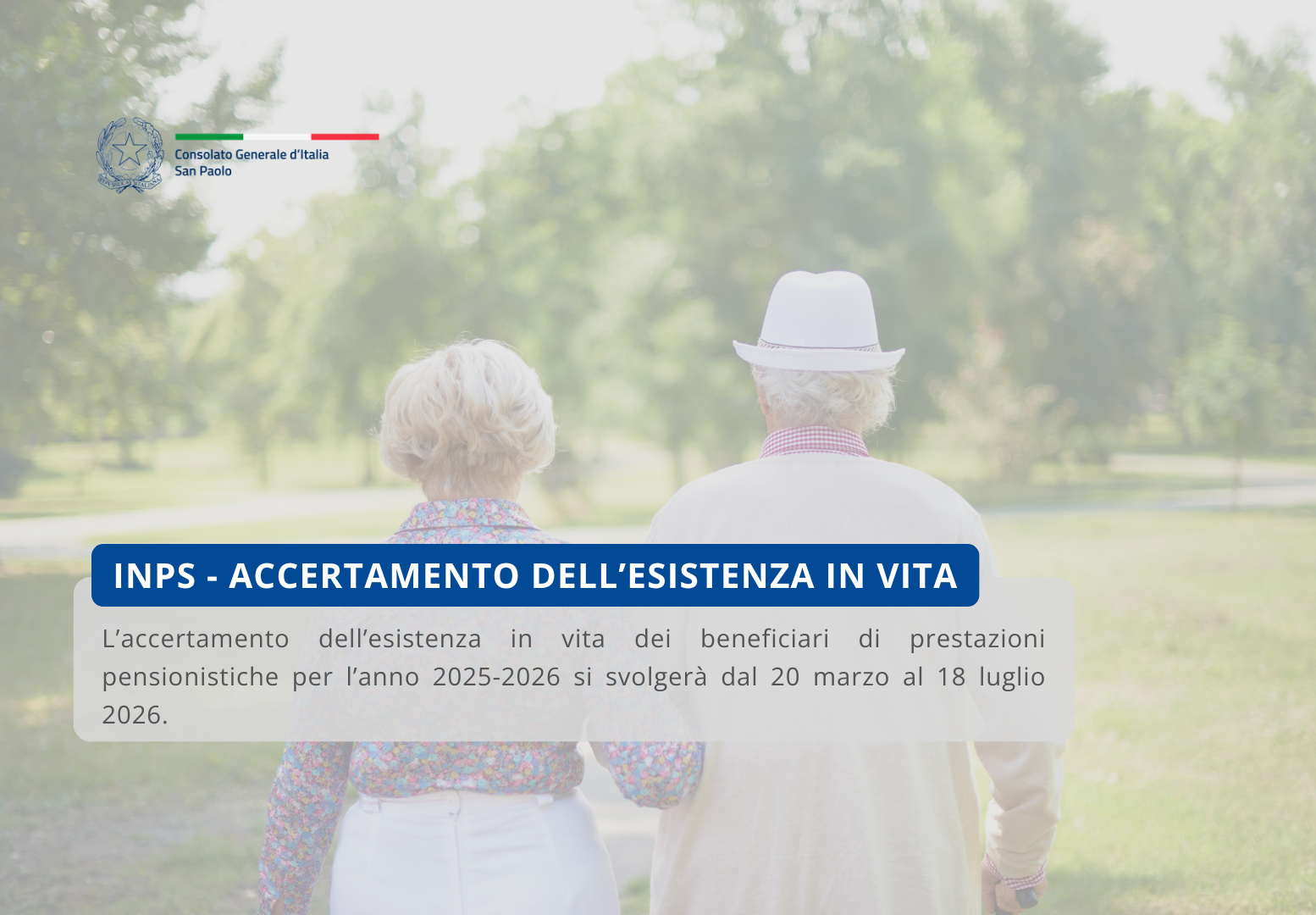 INPS – ACCERTAMENTO DELL’ESISTENZA IN VITA