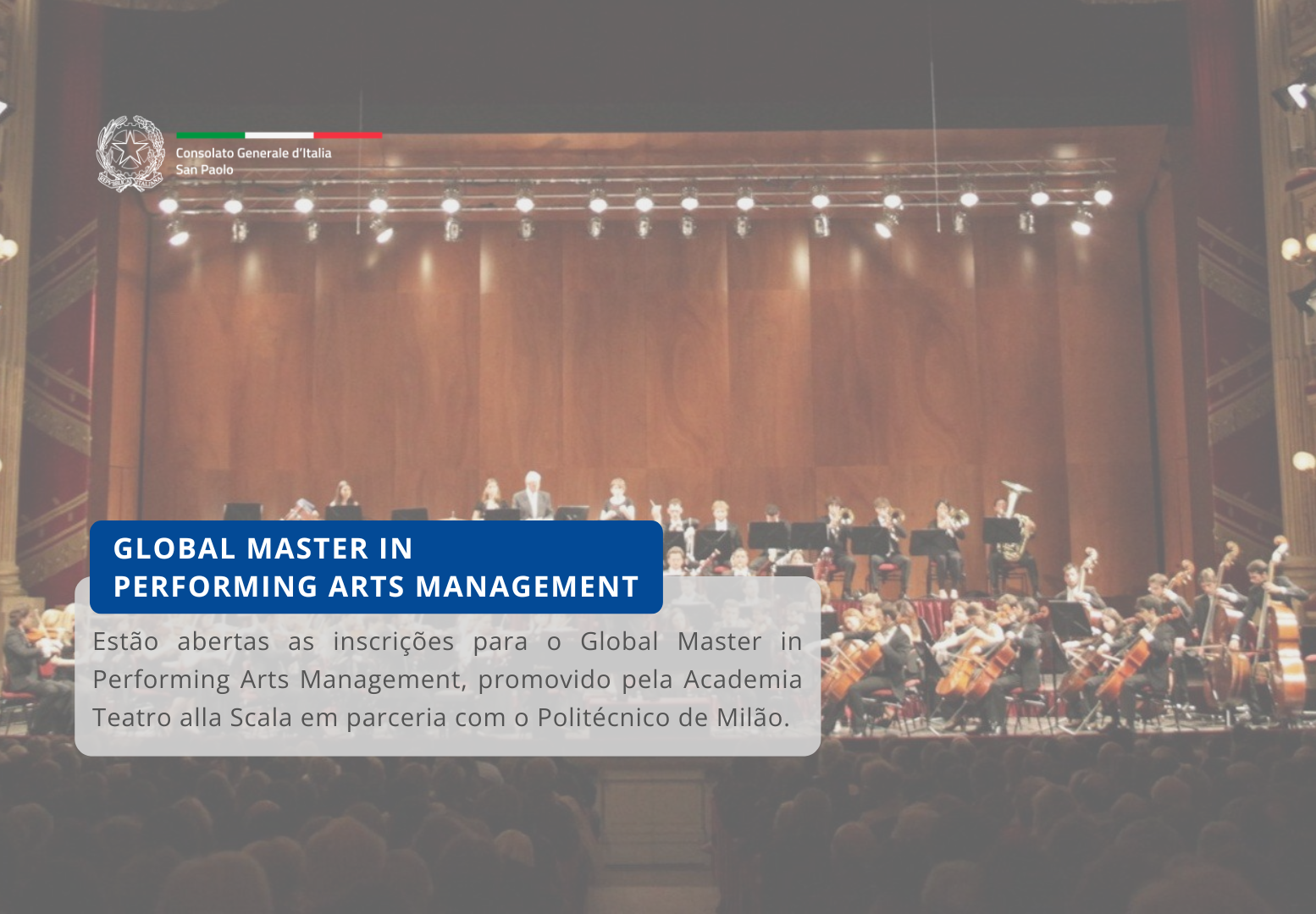 Global Master In Performing Arts Management